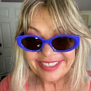 Vibrant Blue Sunglasses